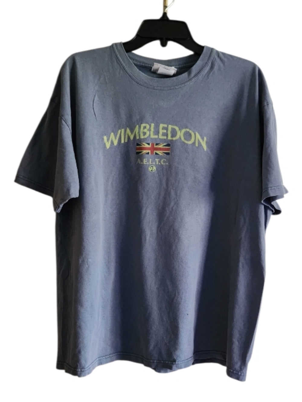 Vintage Style Wimbledon Graphic Tee - Blue.  AELTC